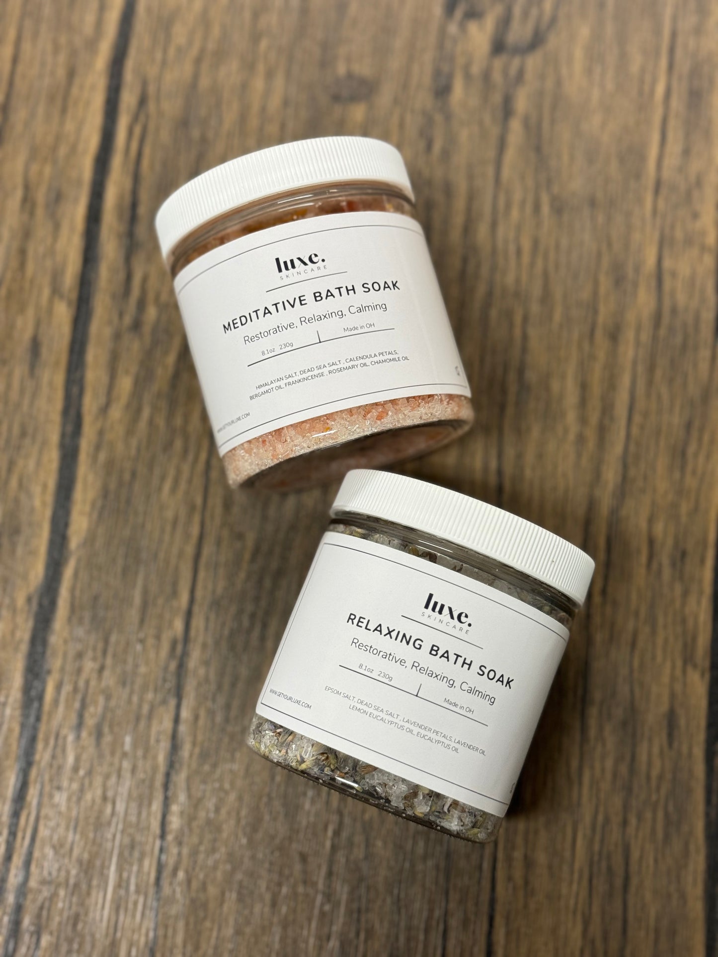 Luxe Deep Relaxation Bath Salt Soak with Dead Sea 8oz