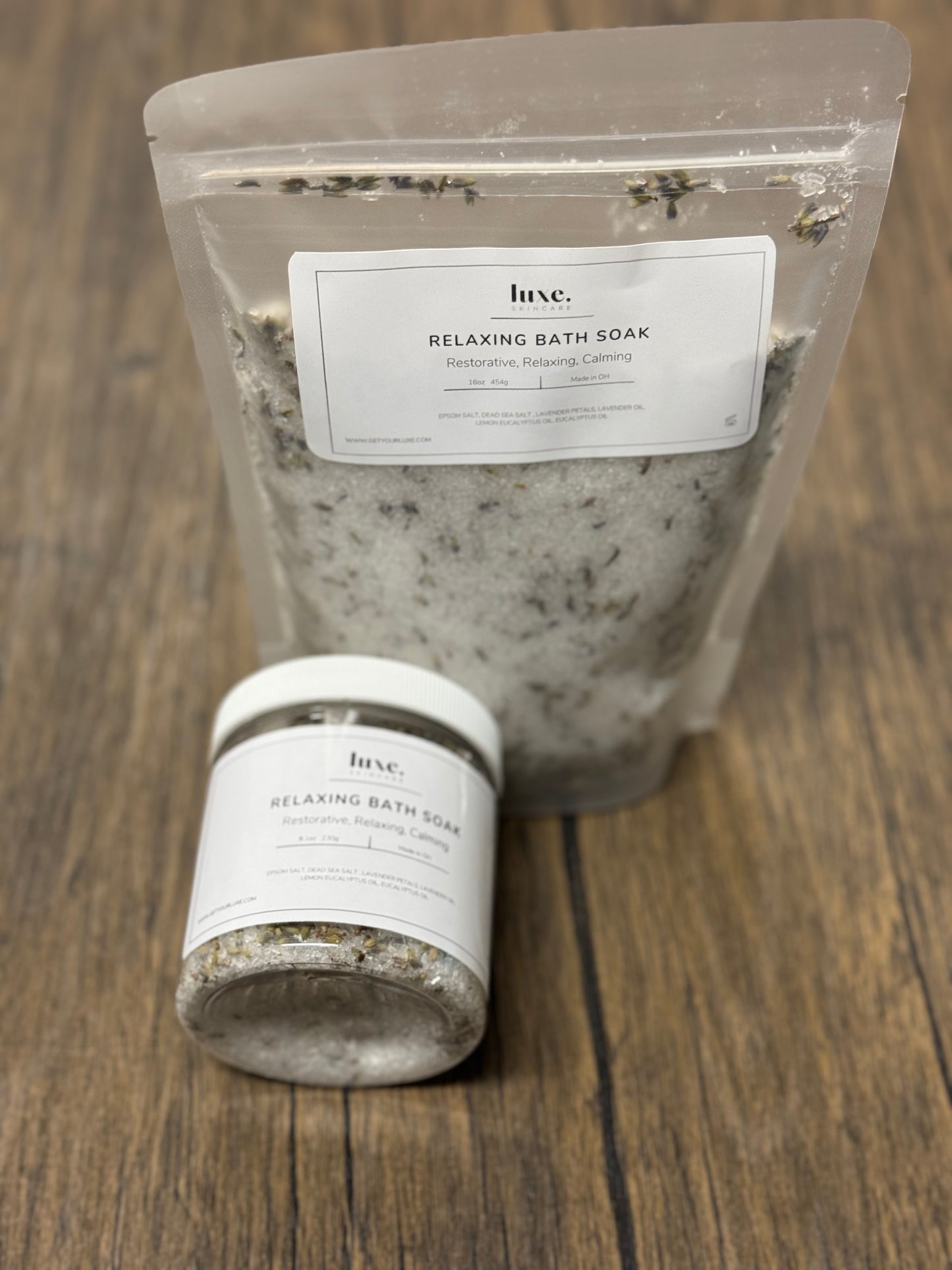 Deep Relaxation Bath Salt Soak with Dead Sea Salt 16z Pouch