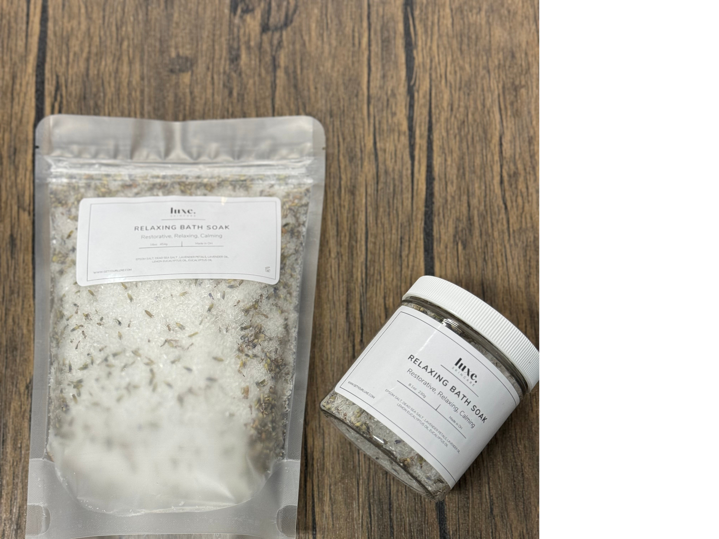 Deep Relaxation Bath Salt Soak with Dead Sea Salt 16z Pouch