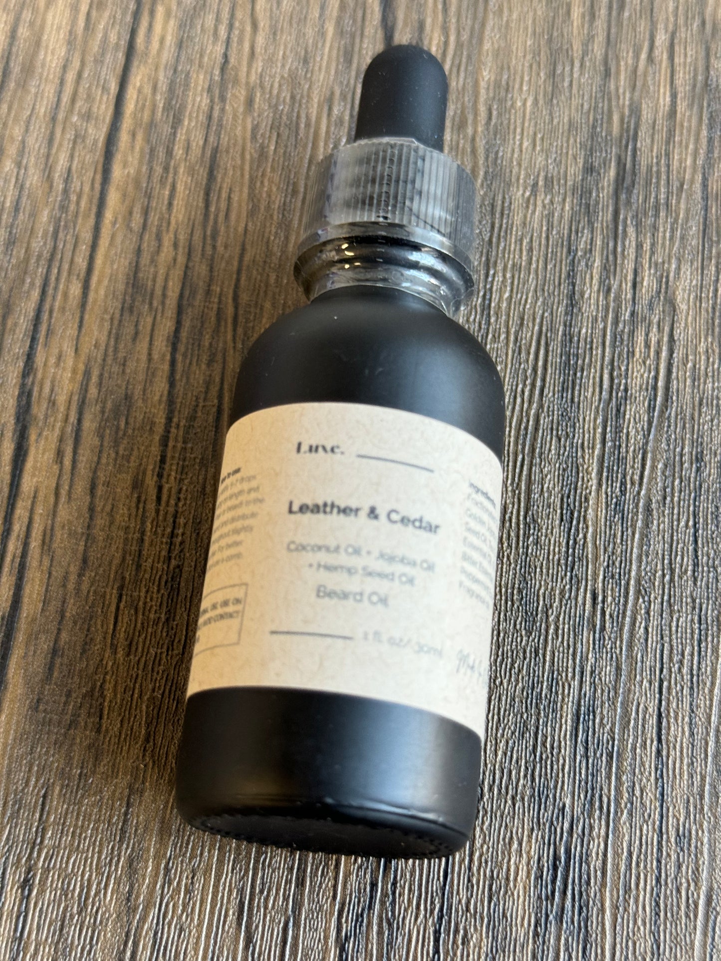 Luxe - Beard Oil Leather and Cedar