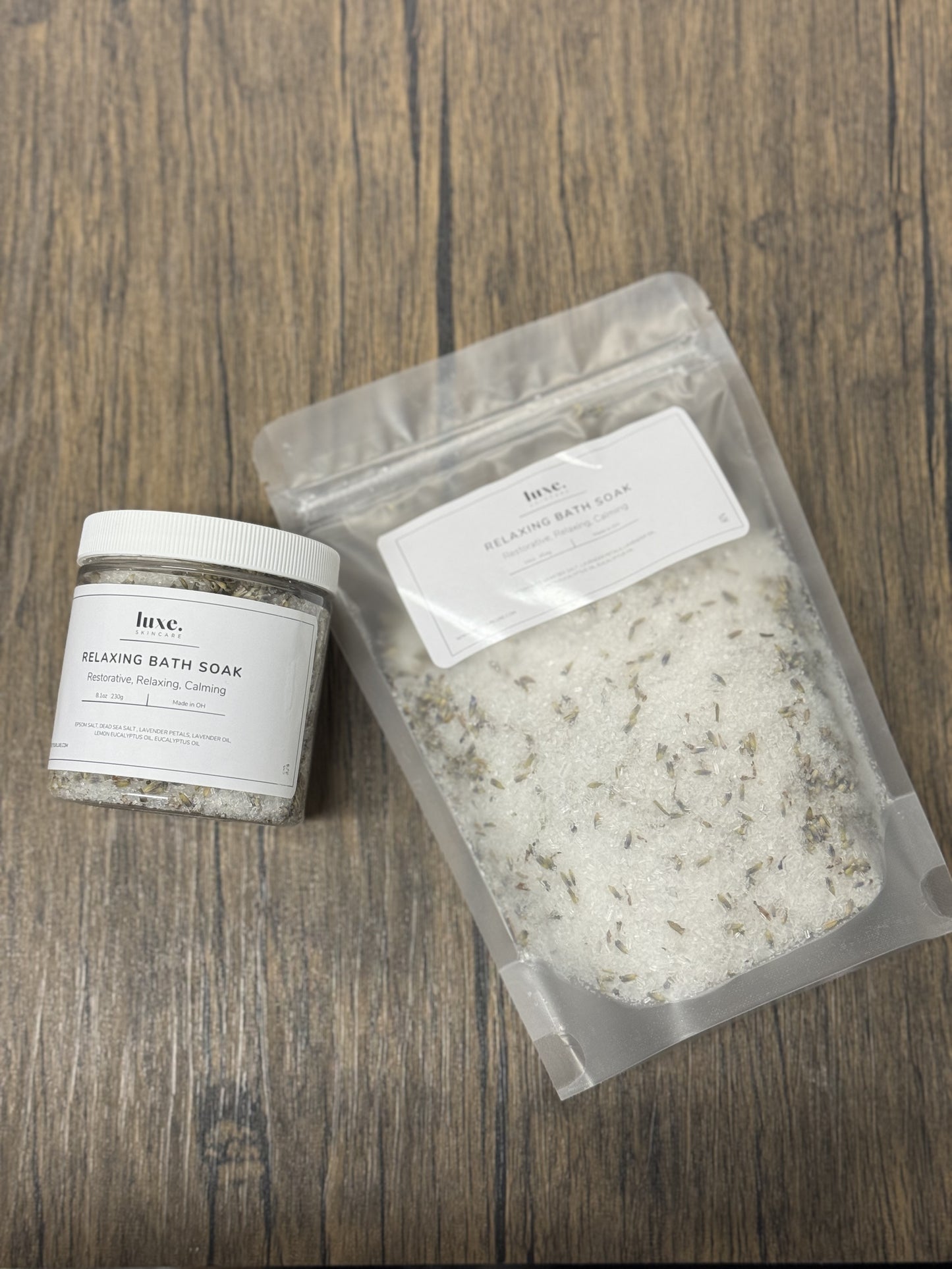 Deep Relaxation Bath Salt Soak with Dead Sea Salt 16z Pouch